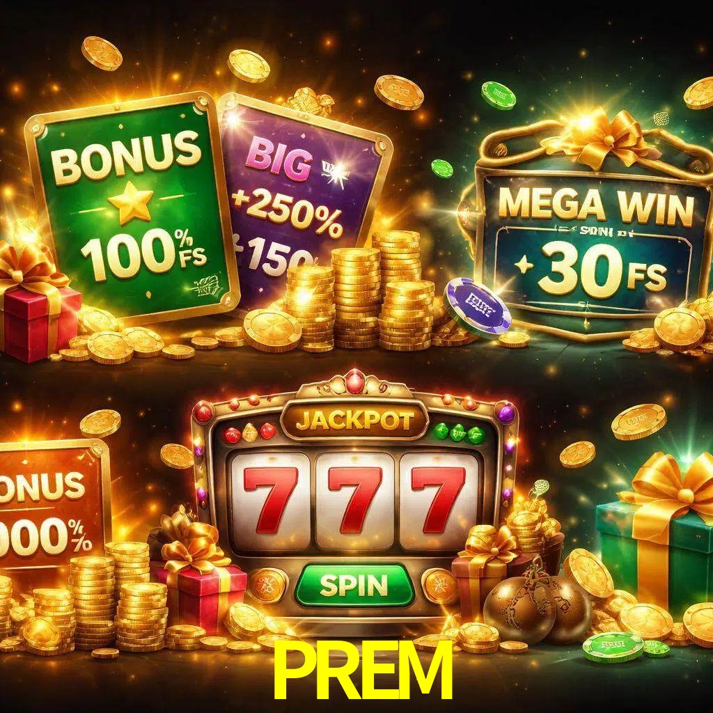 Tipos de bonos PREM incluyendo recompensas de bienvenida y promociones continuas