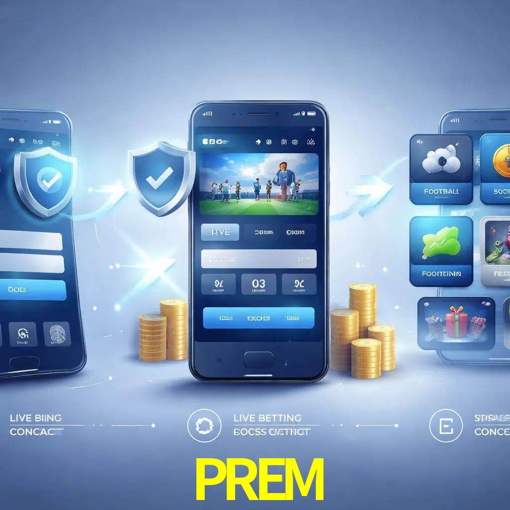 Pasos de acceso a la app PREM en pantalla de teléfono móvil